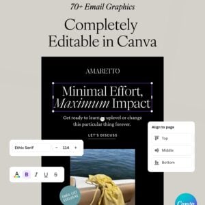 Amaretto Sour Email Graphics (Canva) thumbnail 3