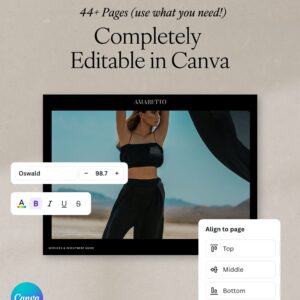 Amaretto Sour Pricing & Services Guide (Canva) thumbnail 1