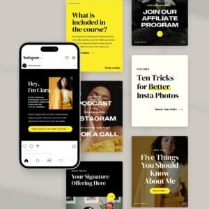 Boulevardier Social Media Canva Templates thumbnail 0