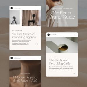 Greyhound Social Media Canva Templates thumbnail 1