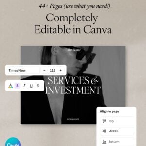 Lillet Blanc Pricing & Services Guide (Canva) thumbnail 1