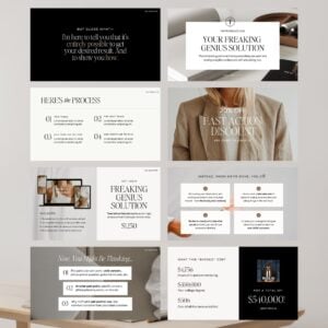 The Webinar + Sales Funnel Canva Slide Deck thumbnail 2