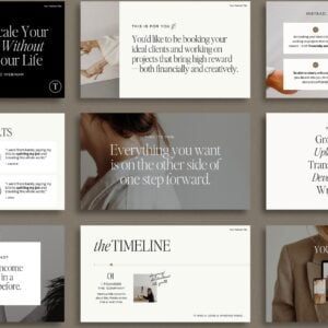 The Webinar + Sales Funnel Canva Slide Deck